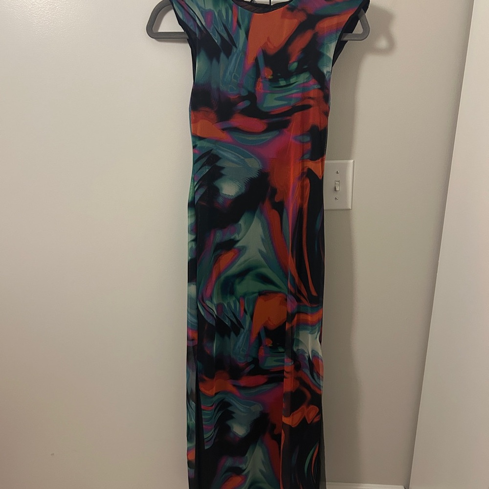 NEVER WORN | Zara Vibrant Multicolor Maxi Dress